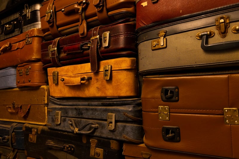 Packed luggage for travel